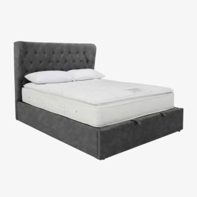 Furniture Village Calypso 4,6” ottoman bed frame velvet smoke - Velvet Smoke