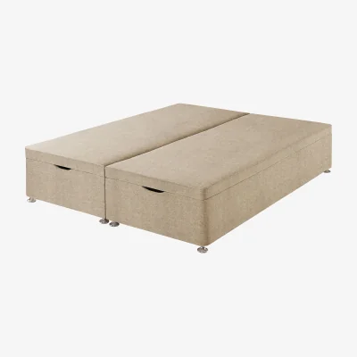 Feather & Black Harrison Spinks Premium Ottoman Divan Base, King - Herringbone Cotton