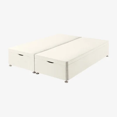 Feather & Black Harrison Spinks Classic Ottoman Divan Base, Super King - Greek Islands Chalk