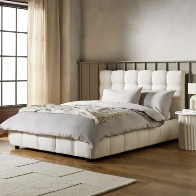 Habitat Habitat Bowie Double End Lift Ottoman Bed - Cream
