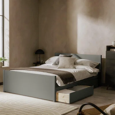 Habitat Habitat Jenson Small Double 2 Drawer Storage Bed Frame- Grey