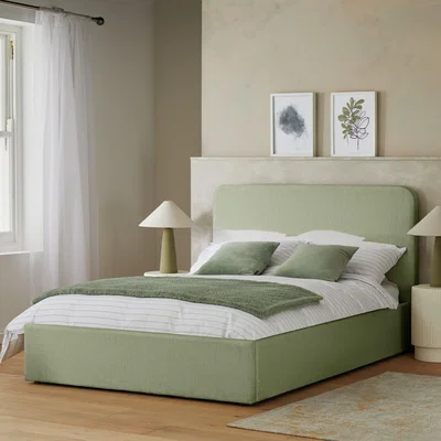 Habitat Habitat Chadwell Small Double End Lift Ottoman Bed - Sage