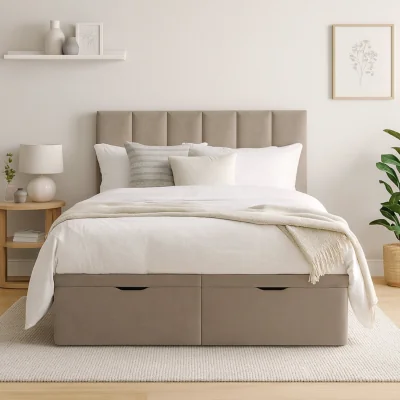 Habitat Millbrook Piper Superking End Lift Ottoman Bed - Natural