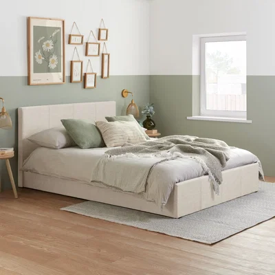Happy Beds Berlin - Single - Mid Grey Fabric Ottoman Storage Bed Frame - Single - Happy Beds