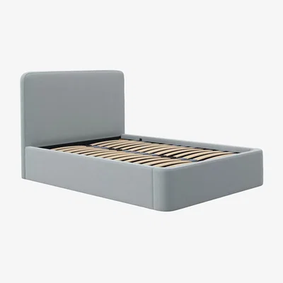 John Lewis John Lewis Curved Ottoman Storage Upholstered Bed Frame, Double
