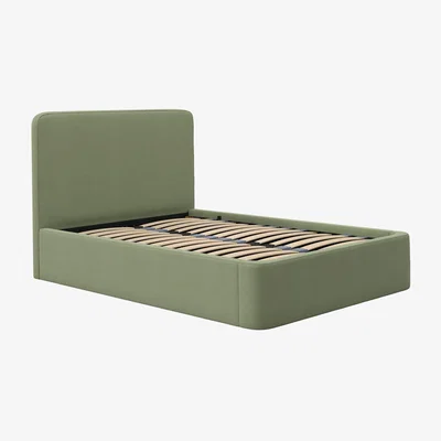 John Lewis John Lewis Curved Ottoman Storage Upholstered Bed Frame, Double