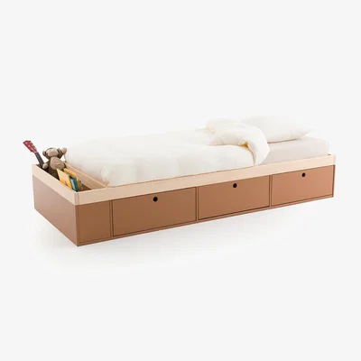 La Redoute Bloky Pine Storage Bed