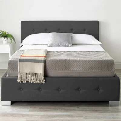 La Redoute End Lift Linen Ottoman Storage Bed