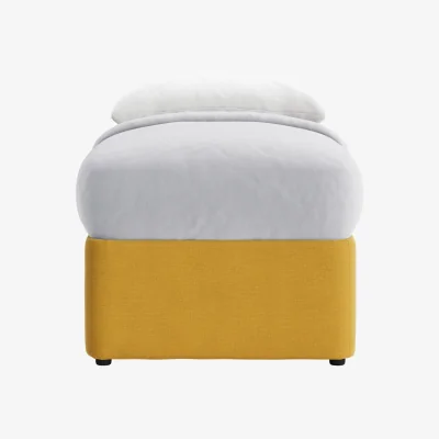 Loaf Bottoms Up Ottoman Bed, Single (Butter Drip Clever Linen)