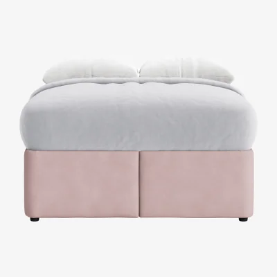 Loaf Bottoms Up Ottoman Bed, Double (Pressed Petals Clever Cotton)