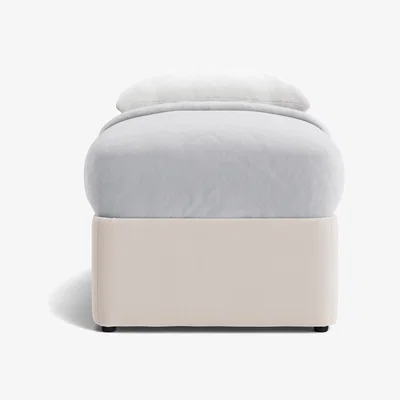 Loaf Bottoms Up Ottoman Bed, Single (Pudding Spoon Clever Velvet)