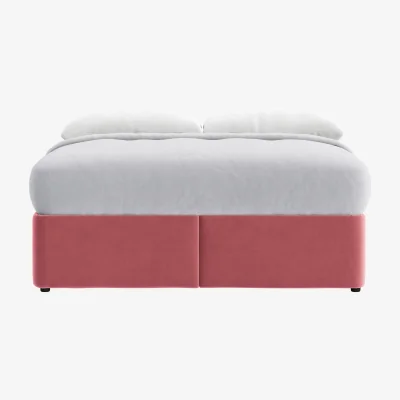Loaf Bottoms Up Ottoman Bed, Superking (Jam Sandwich Clever Velvet)