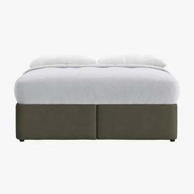 Loaf Bottoms Up Ottoman Bed, Superking (Woody Walk Clever Cotton)