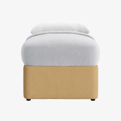 Loaf Bottoms Up Ottoman Bed, Single (Hit The Hay Clever Slubby Cotton)