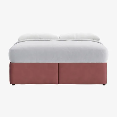 Loaf Bottoms Up Ottoman Bed, Superking (Berry Jelly Clever Cotton)