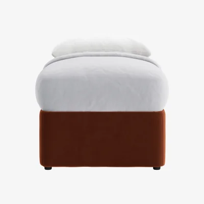 Loaf Bottoms Up Ottoman Bed, Single (Sticky Toffee Clever Velvet)
