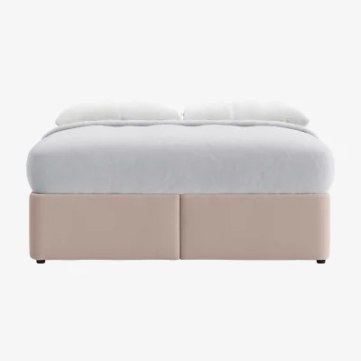 Loaf Bottoms Up Ottoman Bed, Superking (Ballet Slipper Clever Velvet)