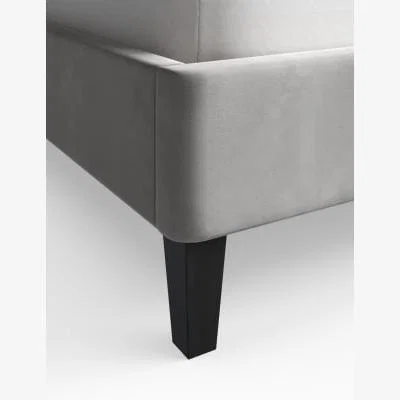 Marks & Spencer M&S  Hanton Velvet Ottoman Bed - 6FT - Silver, Silver