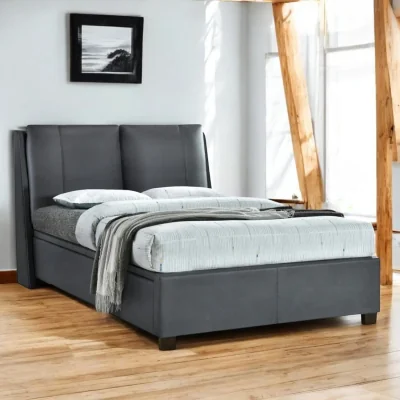 OAT Home Congleton Ottoman Storage Bed Frame, Charcoal / King 5ft - 150x200cm