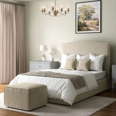 The Range Stone Lorenzo Kingsize Ottoman Bed Frame - Stone