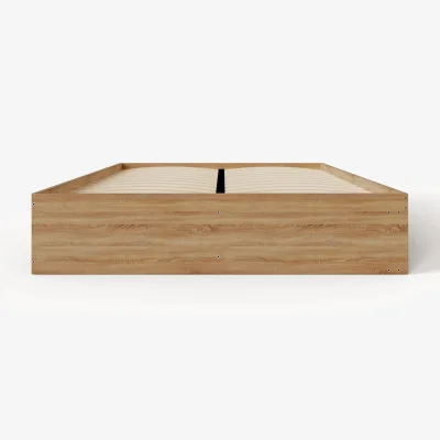 The Range Kai Platform Storage Bed - Oak / White