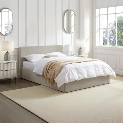 The Range TEDDY BOUCLE Single Ottoman Storage Bedframe