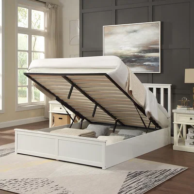 The Range Selena Ottoman Bed - White / King