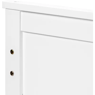 The Range Wooden Solid Pine Storage Bed - White / Single