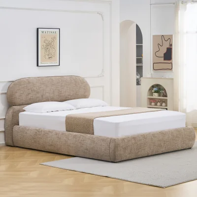 The Range Rhea Ottoman Bed - Brown / King