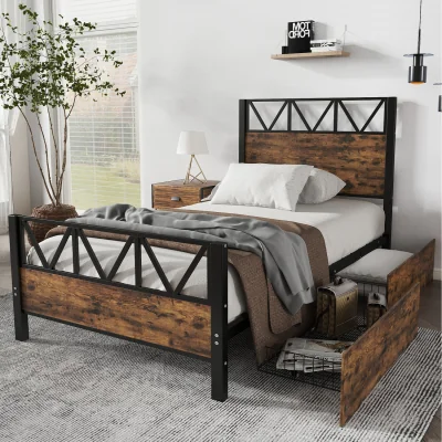The Range Sturdy Youth Storage Bed - Black / Single