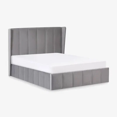 The Range Katie Ottoman Storage Bed - Grey / King