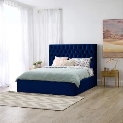 The Range Sterling Storage Bed - Blue / Small Double