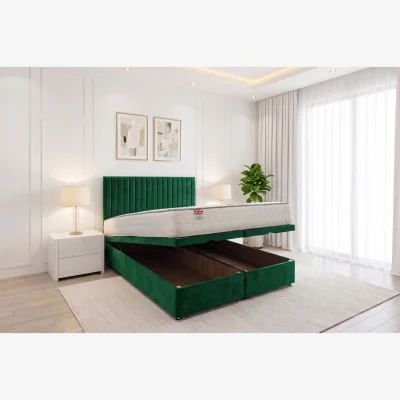 The Range Emily Ottoman Bed Emerald Plush 5FT