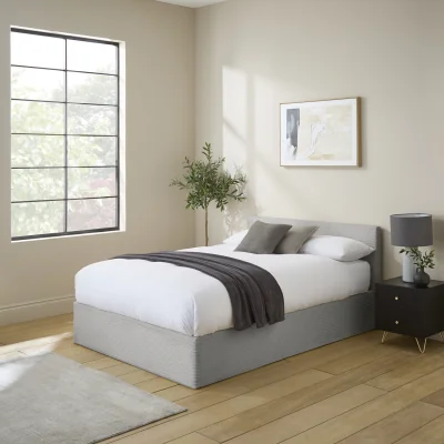 The Range GFW End Lift Ottoman Storage Bed - Grey / Small Double