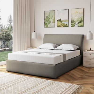 The Range Bethany Fabric 150cm King Ottoman Bed Frame - Light Brown - Light Brown