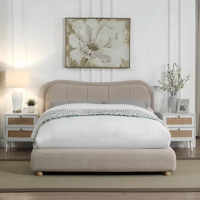 The Range Sienna Ottoman Bed - Taupe / King