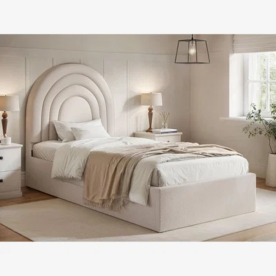 The Range Ava Ottoman Bed Single - Cream