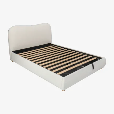 The Range 135x190cm 4ft6 Ottoman Storage Bed Frame  - White