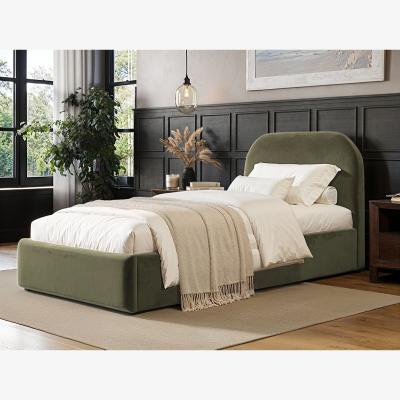 The Range Alba Single Ottoman Bed - Green