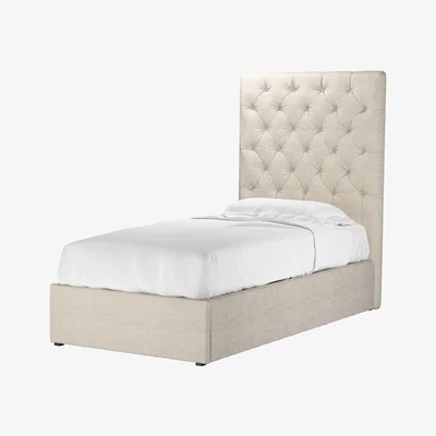 Sofa.com Rosalie 150cm Single Ottoman Bed in Jasmine Silky Jacquard Weave