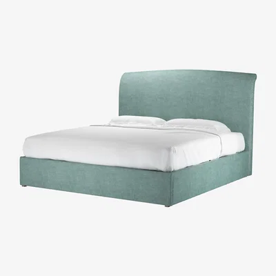 Sofa.com Thea Super King Ottoman Bed in Sea Spray Aquaclean Clever Chenille