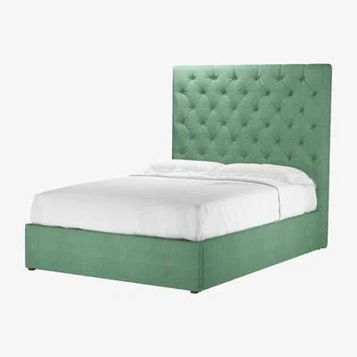 Sofa.com Rosalie 150cm Double Ottoman Bed in Celadon Easy Cotton