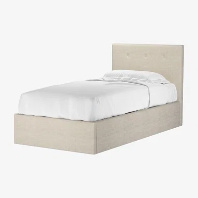 Sofa.com Avery 100cm Single Ottoman Bed in Jasmine Silky Jacquard Weave
