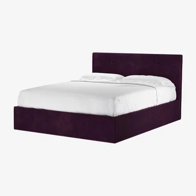 Sofa.com Avery 100cm King Ottoman Bed in Damson Smart Velvet