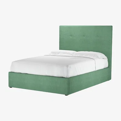 Sofa.com Avery 130cm Double Ottoman Bed in Celadon Easy Cotton