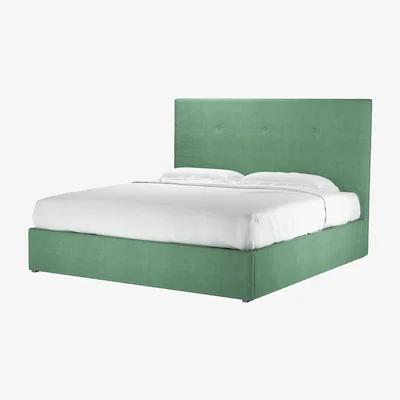 Sofa.com Avery 130cm Super King Ottoman Bed in Celadon Easy Cotton