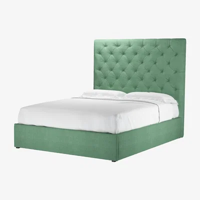 Sofa.com Rosalie 150cm King Ottoman Bed in Celadon Easy Cotton
