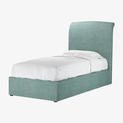 Sofa.com Thea Single Ottoman Bed in Sea Spray Aquaclean Clever Chenille