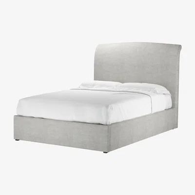 Sofa.com Thea Double Ottoman Bed in Fog Aquaclean Clever Chenille