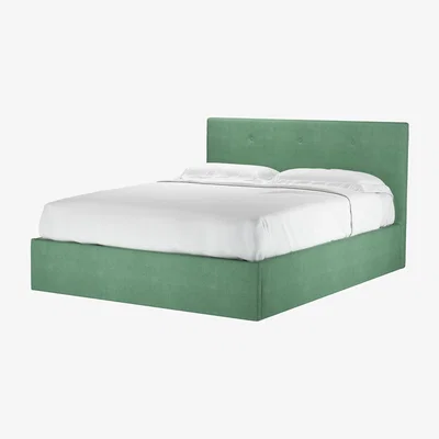 Sofa.com Avery 100cm King Ottoman Bed in Celadon Easy Cotton